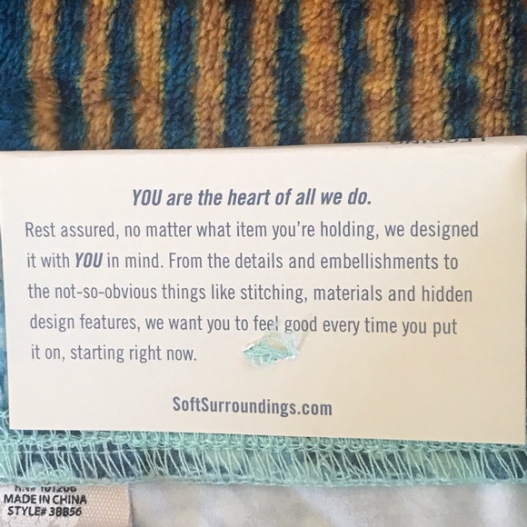 SOFT SURROUNDINGS PETITE HAVE TO HAVE LEGGINGS IN OCEANIC SIZE PL - Picture 7 of 7